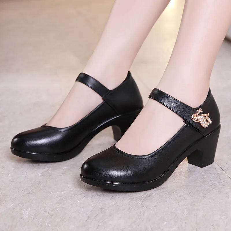 

Black White Elegant Middle Heel Ladies Wedding Bride High Heels Shoes Women Pump Small Plus Size Tacones Mujer shoes women heels