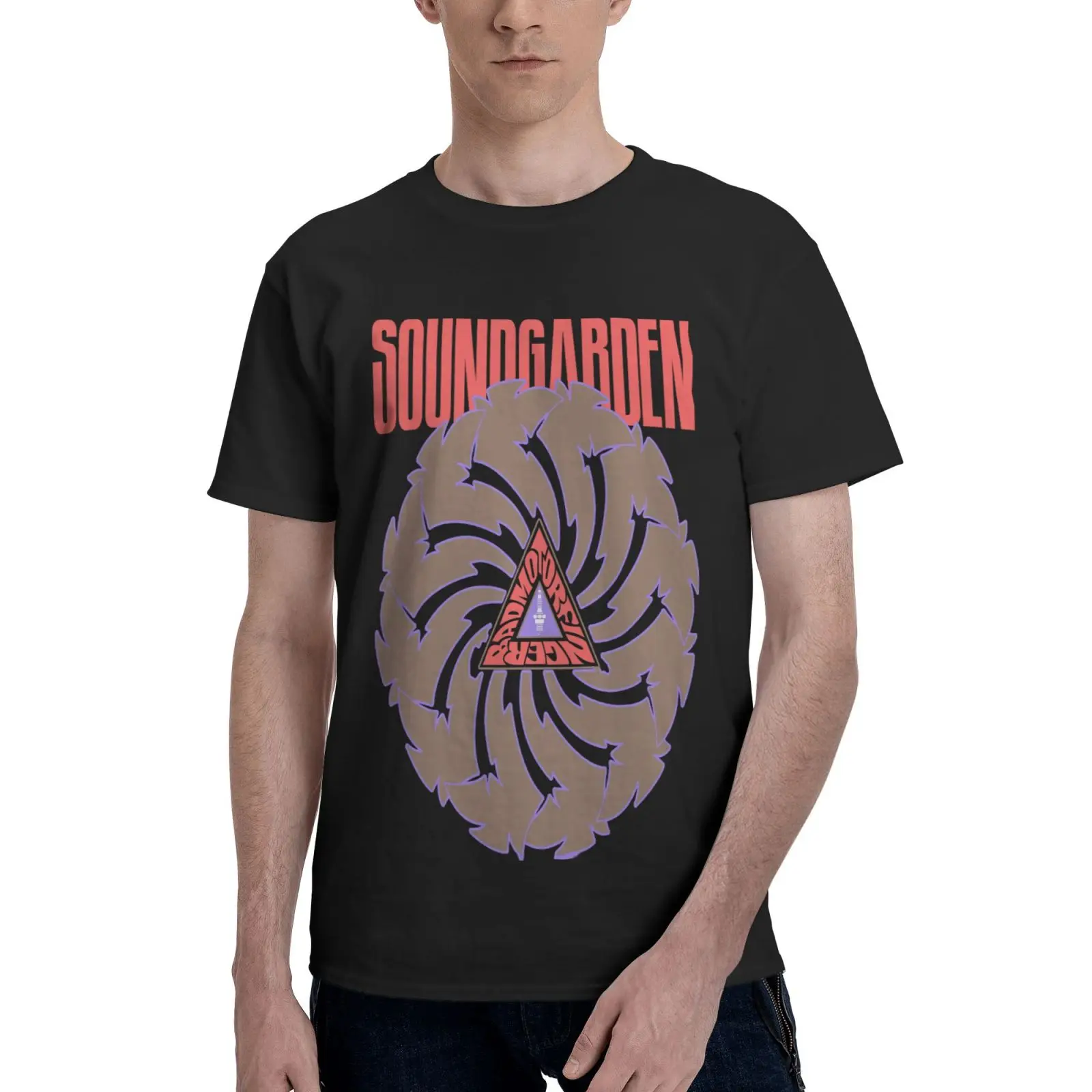 

Soundgarden Badmotorfinger Brockum Tag Мужская футболка Топ аниме футболка женская мужская одежда оверсайз футболка Топы Футболка