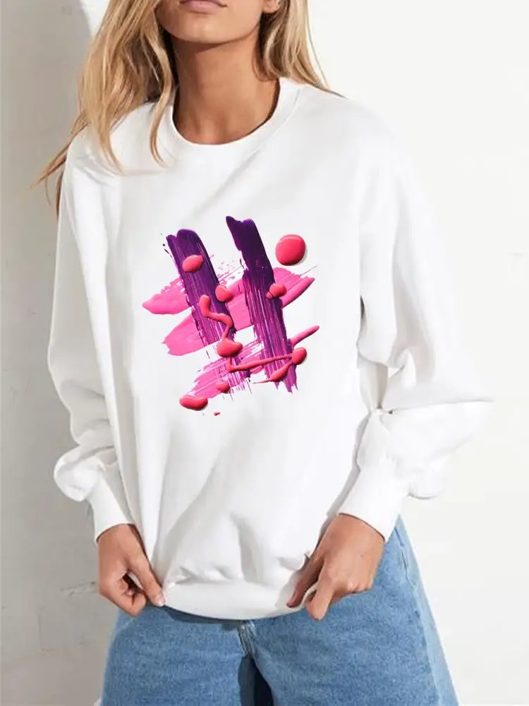 

Модная одежда, повседневные свитшоты с графическим принтом, осень-весна, тренд для макияжа 90-х стильная женская одежда, пуловеры