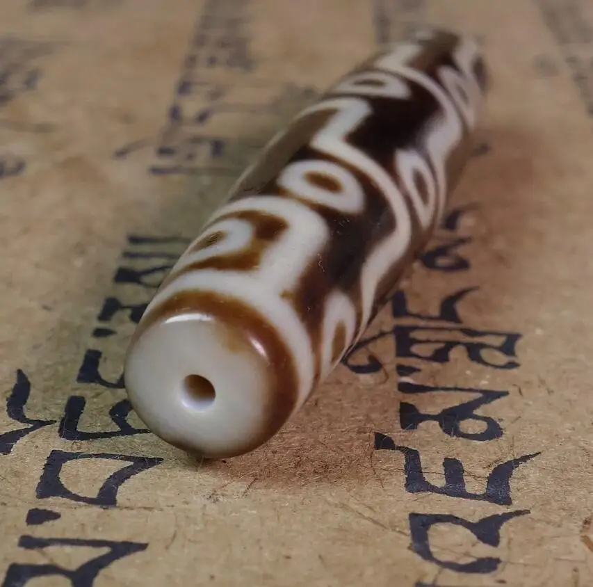 Древние тибетские бусины Дзи старый агат редкий 18-глазный тотем-амулет кулон GZI #