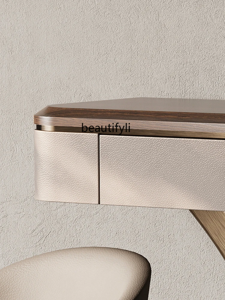 Современный роскошный шкаф для прихожей из черного ореха цельной древесины в