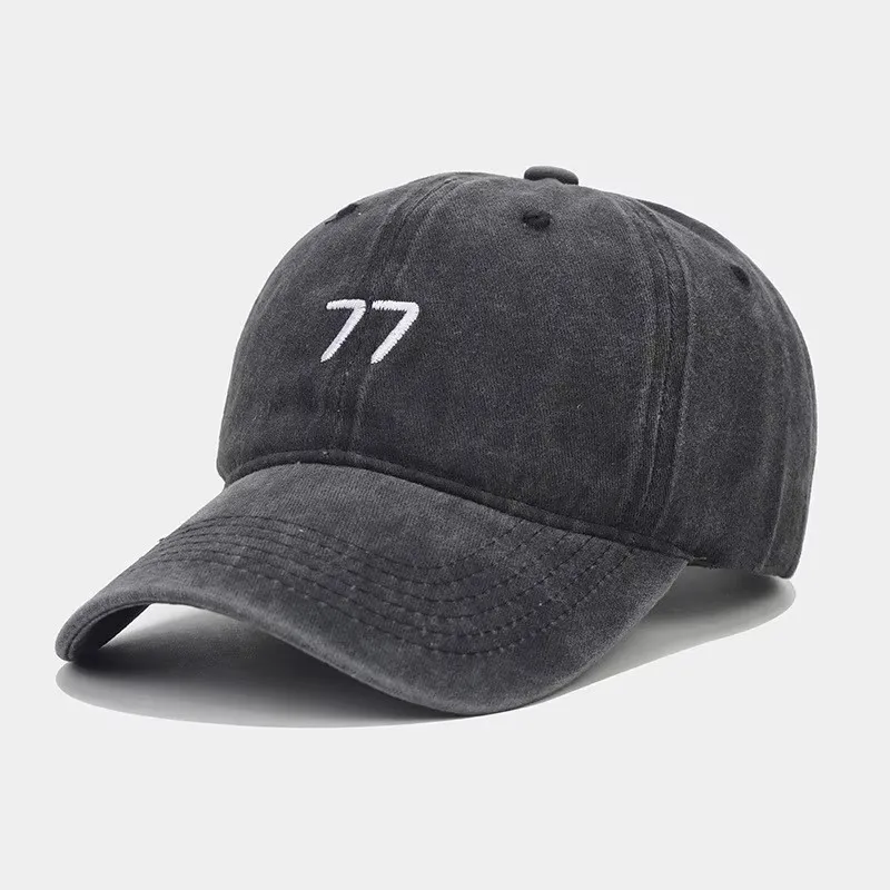 Весенняя хлопковая бейсболка 77 с вышивкой регулируемая уличная Snapback для мужчин и