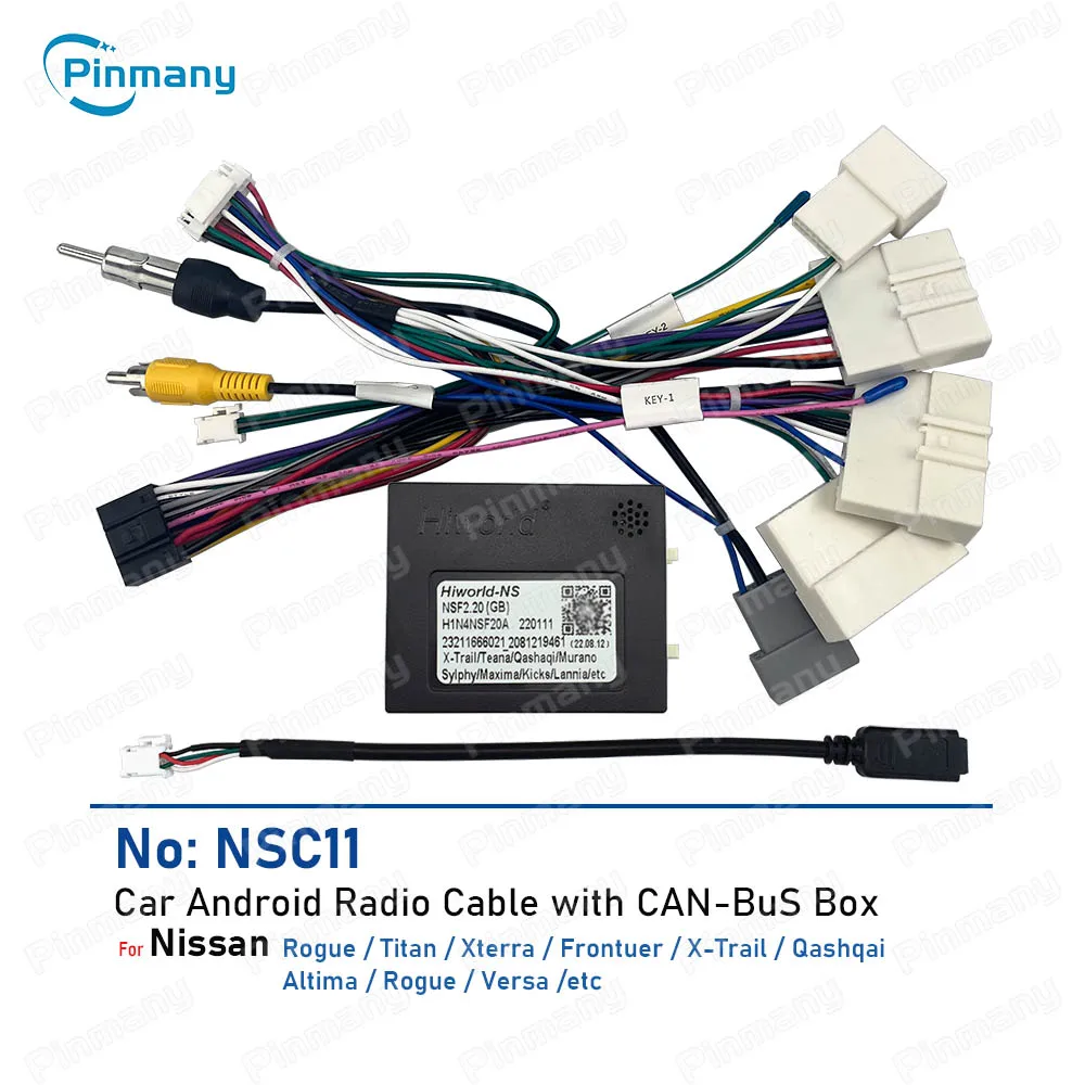Автомобильный радиоприемник CAN Bus жгут проводов разъем для Nissan Rogue Titan Xterra Frontier