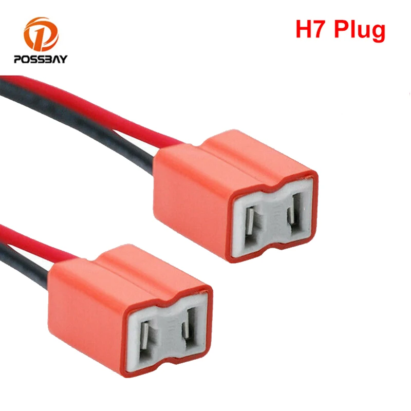 

1Pair Car H7 PX26d Headlight Socket Wire Harness Universal for Head Lamp Halogen Lamps Base Auto Replacement Accessories