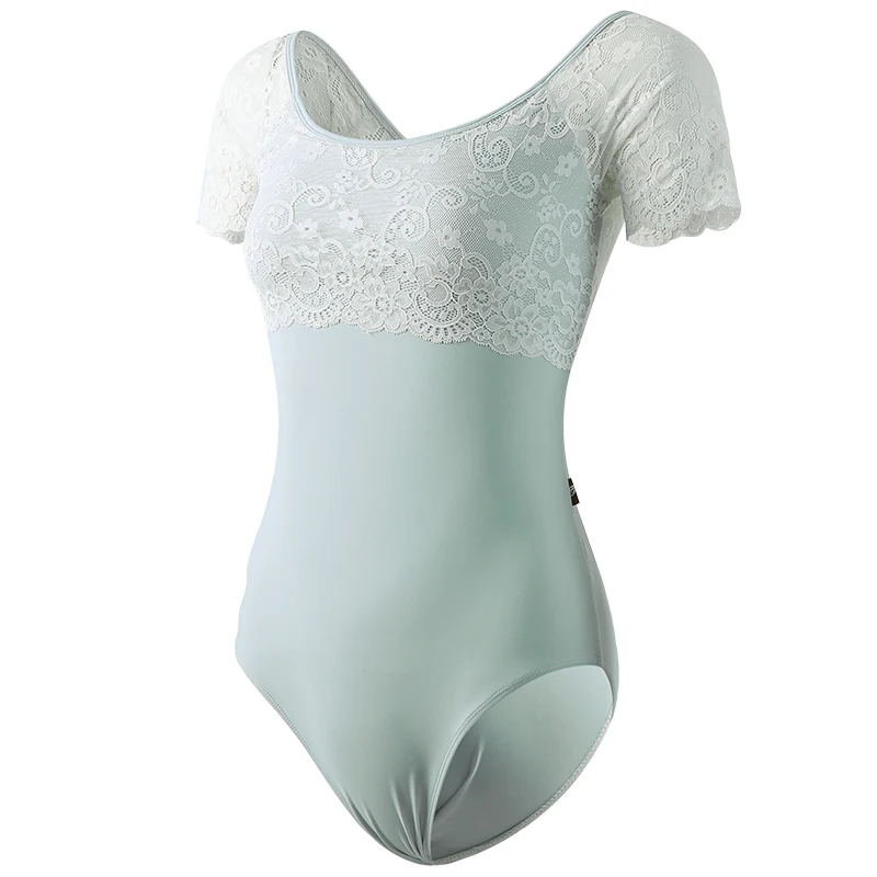 Женское Сексуальное Кружевное боди балетное трико Купальник для взрослых танцев