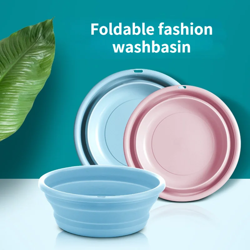 

Portable Travel Stall Children's Basin Folding Basin Washing Face Laundry Washing Feet Household Plastic Washbasin