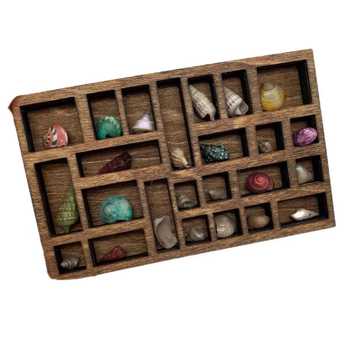 1:12 миниатюрная безделушка Хрустальная полка миниатюрный декор лоток для