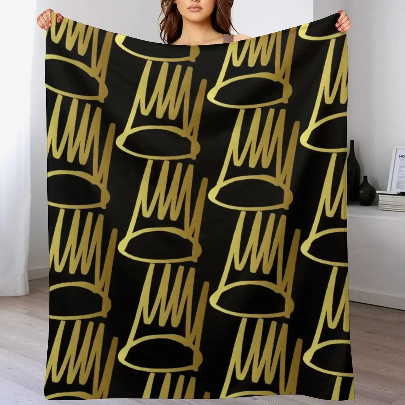 Одеяло с логотипом J.Cole Born Sinner Crown дизайнерские тонкие одеяла