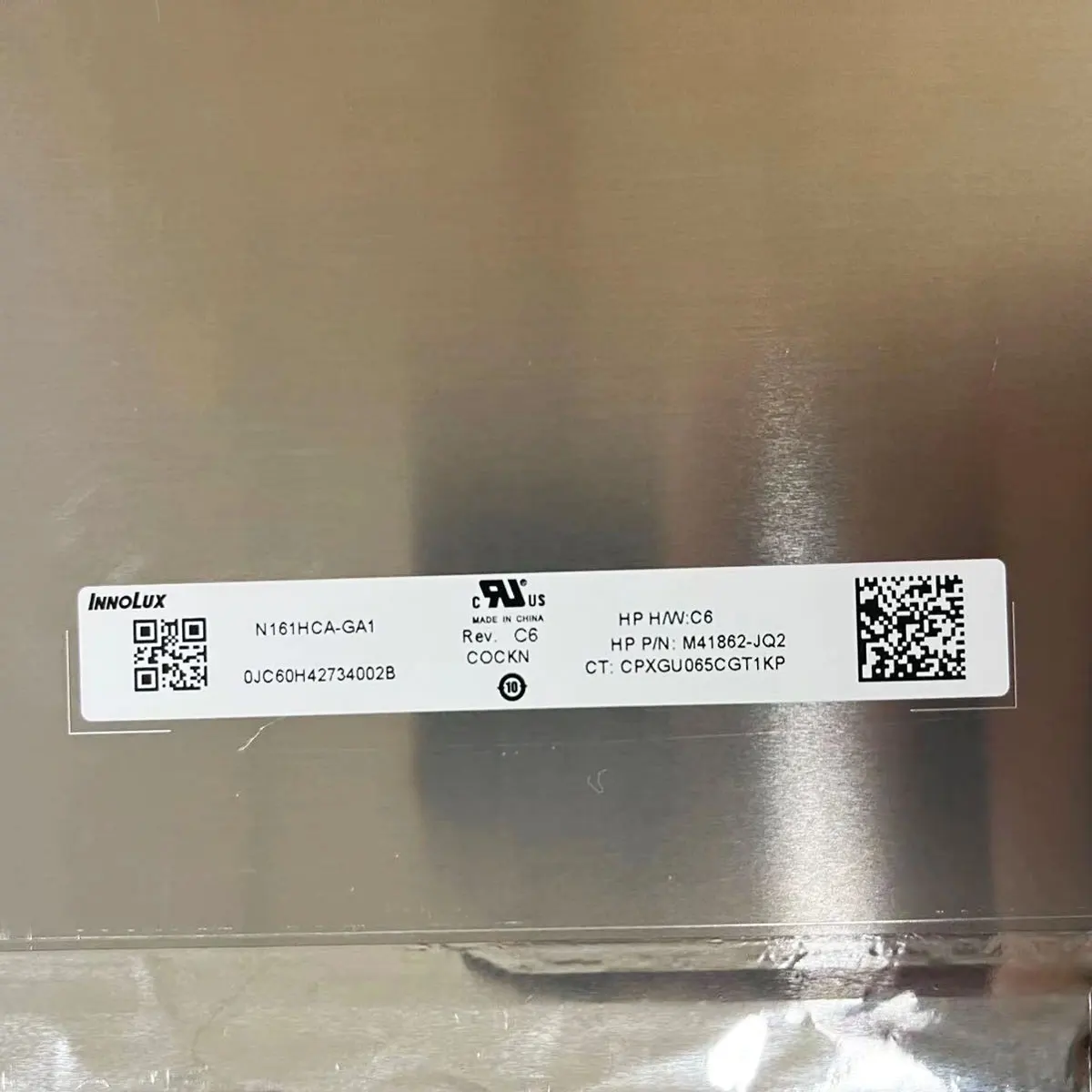 Фото 16,1-дюймовая IPS-панель LCD с частотой 144 Гц N161HCA-GA1, совместимая с NV161FHM-NY1, NV161FHM-NX1, NV161FHM-NX2, NV161FHM-NH1, 40-контактный eDP-экран для ноутбука, FHD №2