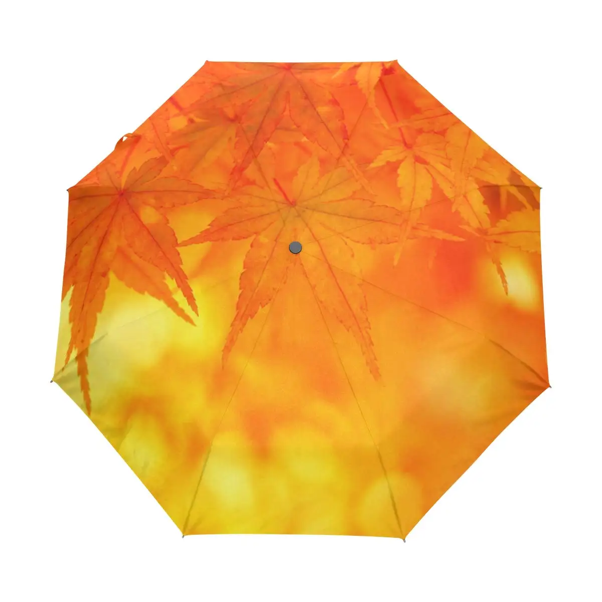 

Складной зонт с золотыми кленовыми листьями