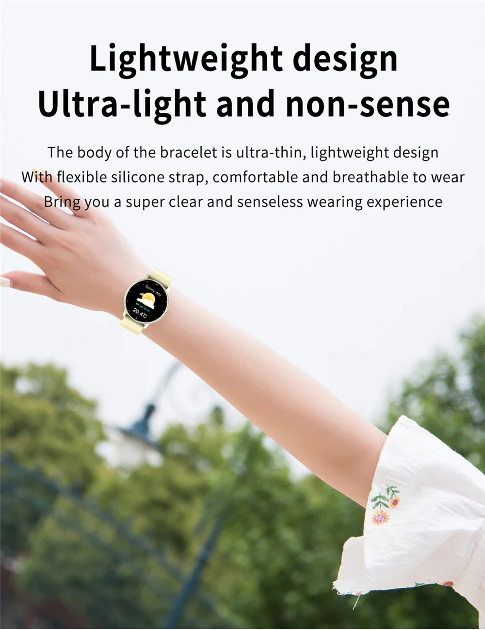 

RuiForLove Fashion Smart Watch Women men Sport Heart Rate Blood Pressure Fitness Tracker Waterproof Smartwatch For iOS Android