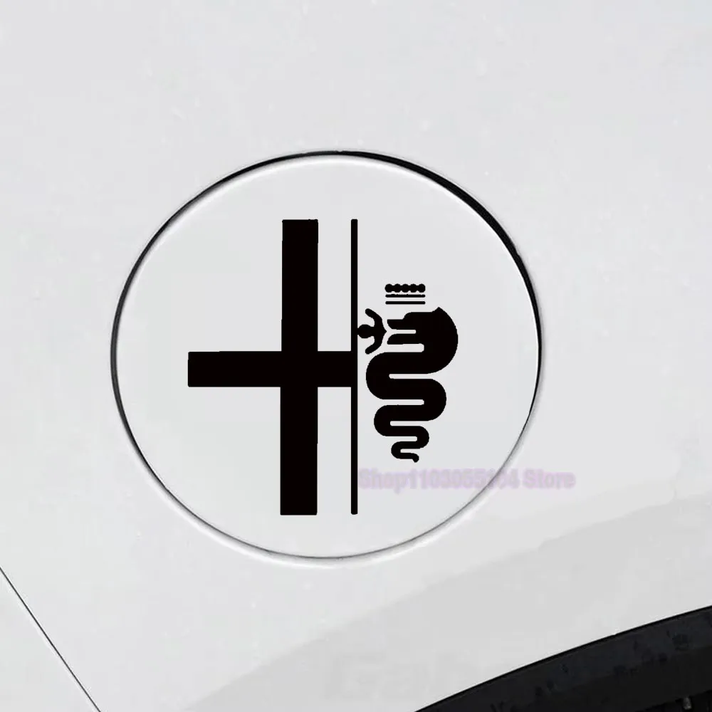 

1PC Car Tank Oil Sticker For Alfa Romeo Giulietta Mito Giulia Brera 147 156 159 Tonale GT