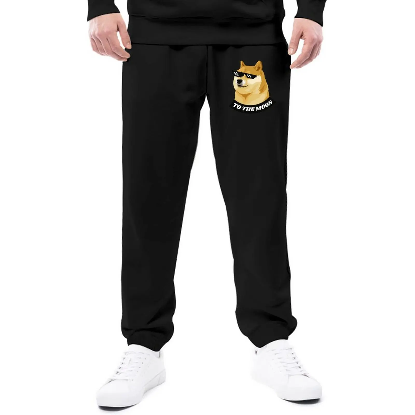 

Shiba Inu Meme Thug Life Googles Sweatpants To The Moon Vintage Jogger Pants Autumn Print Aesthetic Plus Size Trousers Gift Idea