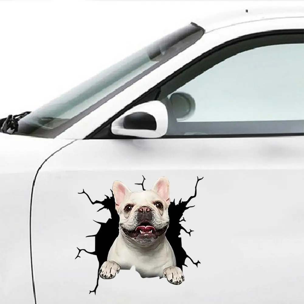 

Dog Crack Car Sticker Window Door Home Wall Glass Creative DIY Decoration Sticker Crack Toilet Sticker Fridge Removable Stickers