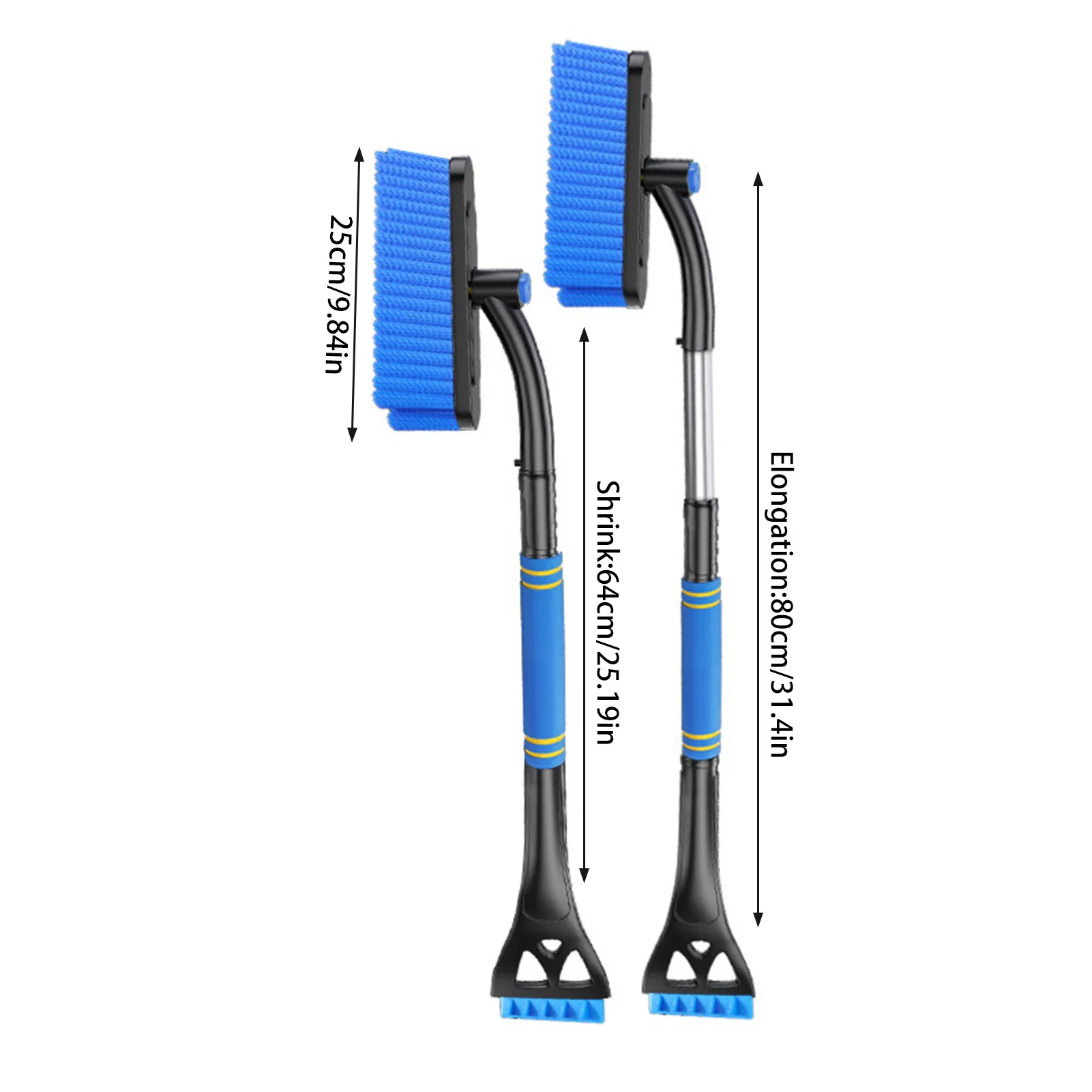 Зимний автомобильный скребок для чистки снега льда 3-в-1 многофункциональная