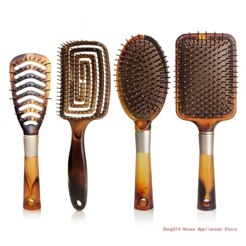 

Расческа для массажа кожи головы для девочек, щетка для волос для женщин, щетка для снятия влажных и вьющихся волос для салона, инструменты д...