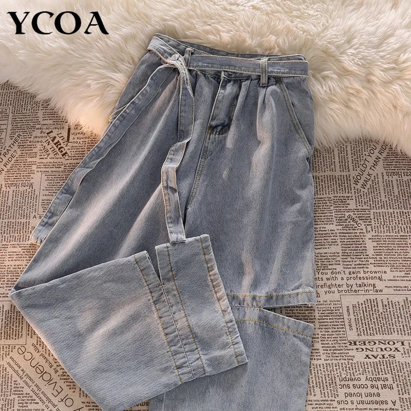 

Jeans Trousers Vintage Hole High Waist Casual Deni Woan Pants Oversize Fashion Grunge Harajuku Streetwear Clothing