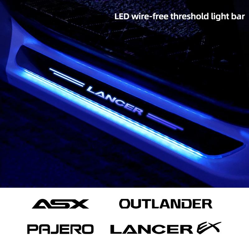 

For Ssangyong Korando Kyron Musso Rexton Tivoli Actyon Car Accessories Car LED Welcome Pedal Lamp Plate Door Sill Pathway Light