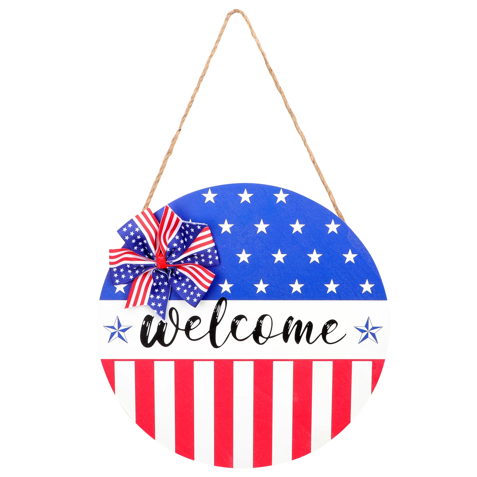 

Independence Day Decorations Wooden Hanging Decoration Village Hanging Decor