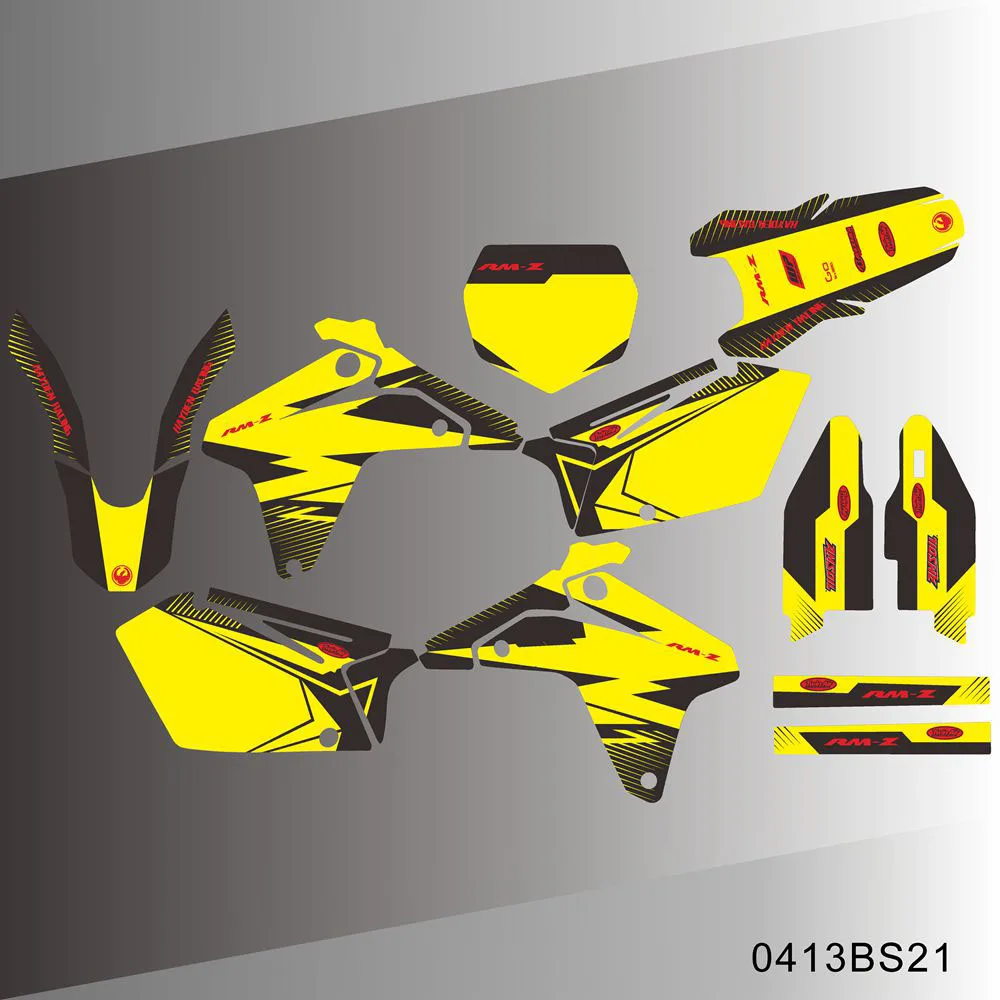 Графические Наклейки для SUZUKI RMZ450 RMZ 450 RM 450Z 2005 2006 наклейки на задний план мотоцикла
