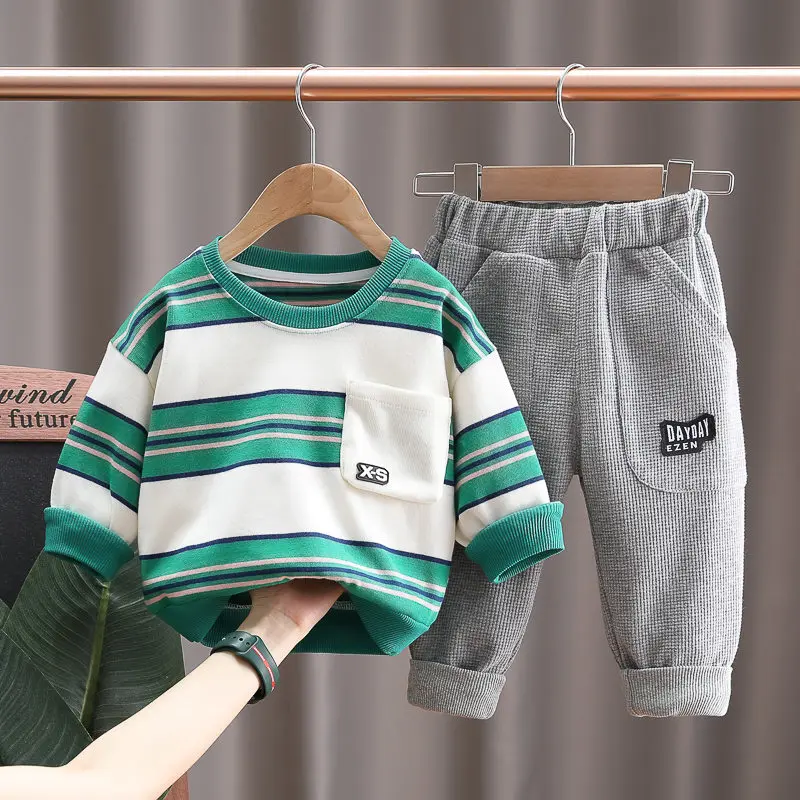 

Baby Boys Spring Cotton Children Clothes Cartoon Top Pants 2Pcs/Sets Infant Out Kids Fashion Toddler Casual Tracksuits 0-5 Years