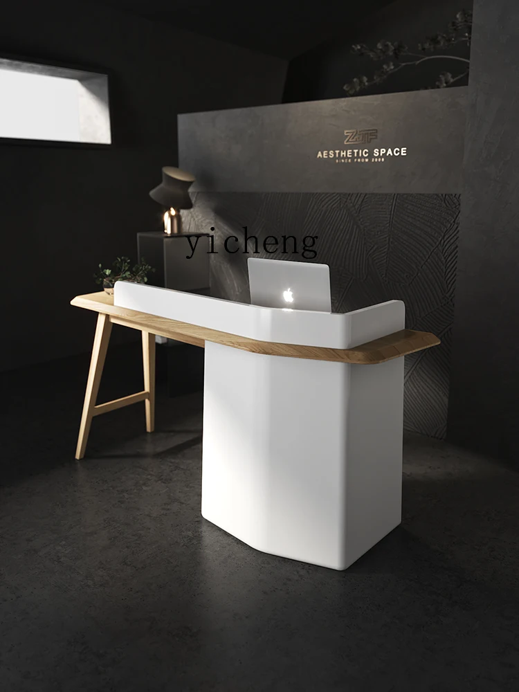 Креативный кассовый аппарат HYP White Paint в скандинавском стиле стойка регистрации