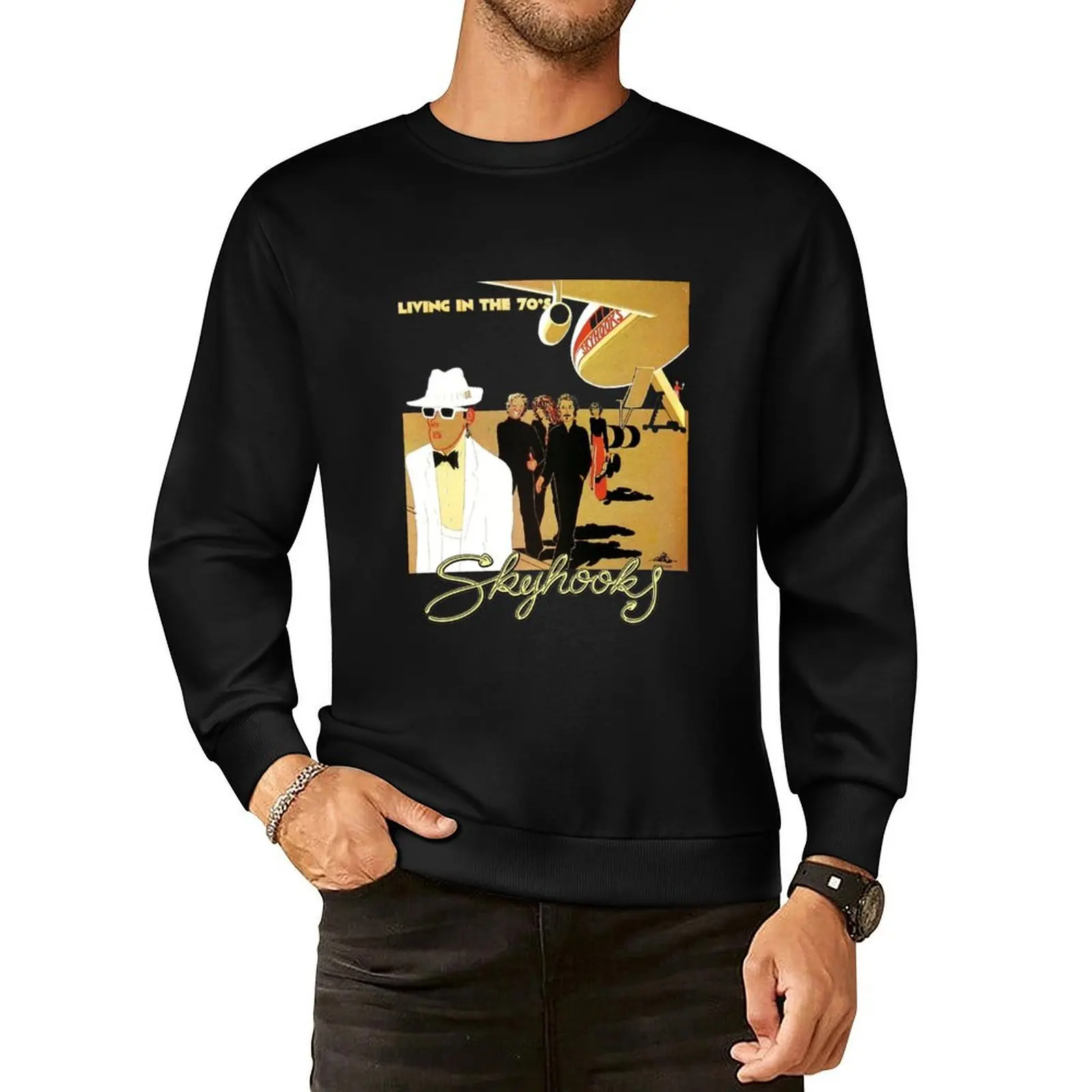 AusRock 08 Skyhooks футболка пуловер с капюшоном спортивный костюм мужская одежда для