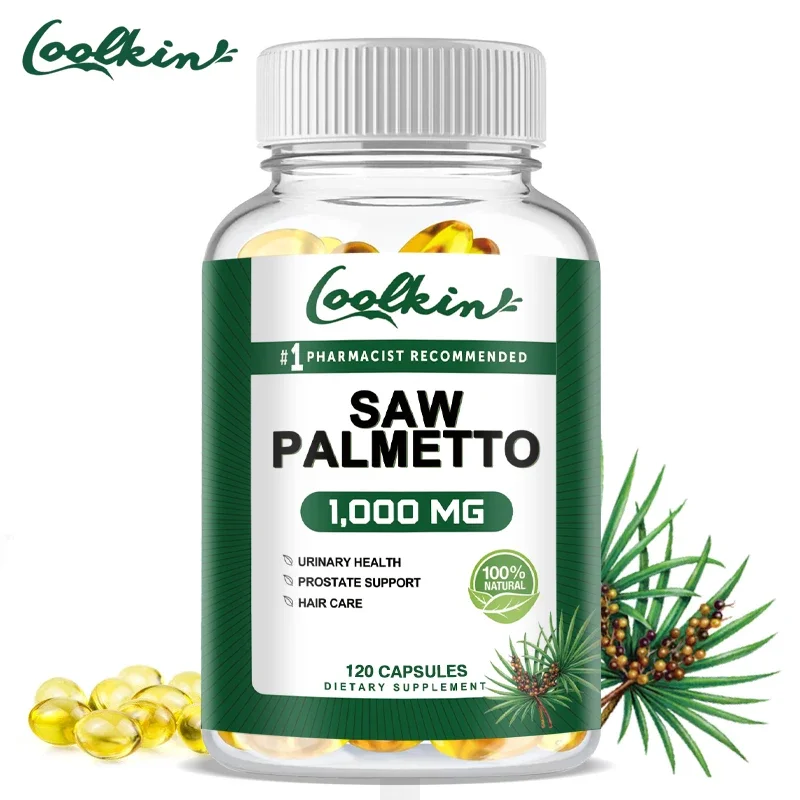 

Premium Saw Palmetto Vitamins - Men's Health Support Booster, Fatty Acids and Essential Nutrients From Saw Palmetto Berries