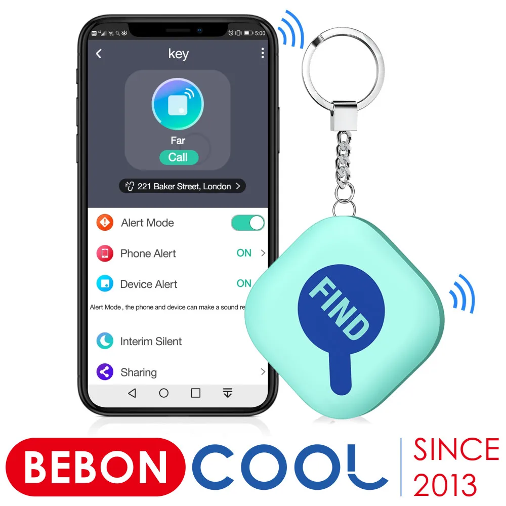 

Беспроводное мини-устройство-трекер с функцией защиты от потери