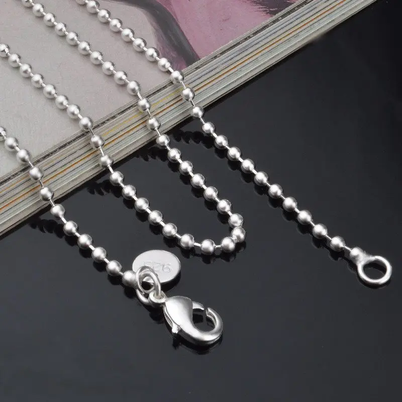 

Plated Ball Beads CHAIN CHAIN NECKLACE Beads CURB ROPE Fashion Fashion Gift