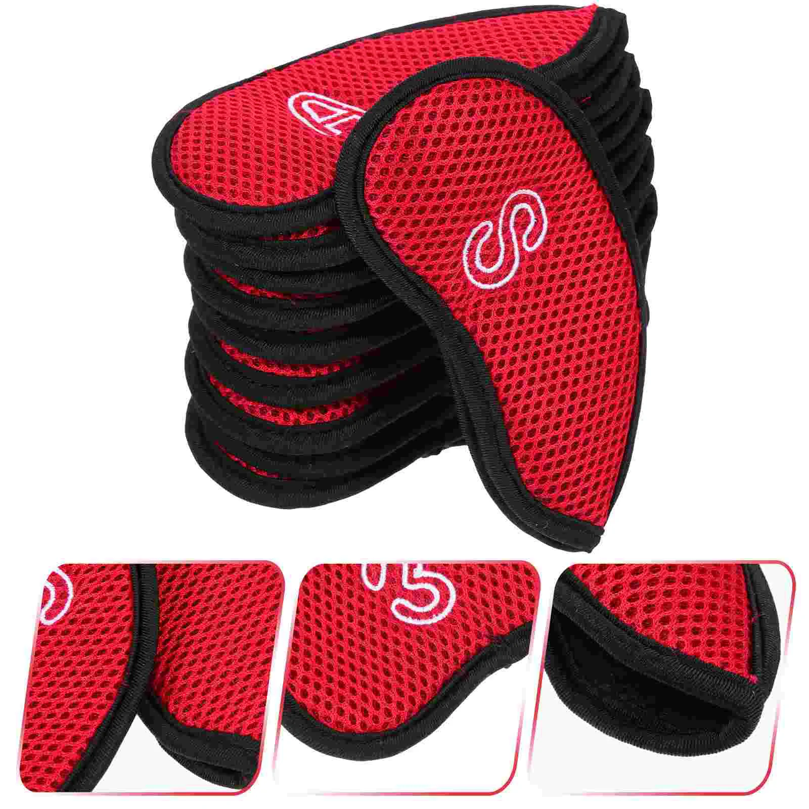 

10 Pcs Golf Club Cover Golfs Putter Protectors Covers Headcover Rod Rods Net Golfing Equipment Breathable Accesories