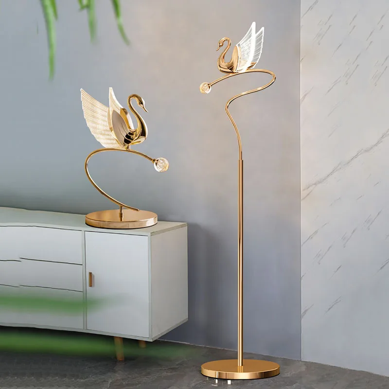 

Gold Living Room Floor Lamp Modern Elegant Minimalist Luxury Floor Lamp Warm Lighting Nordic Lampara De Pie Home Decoration