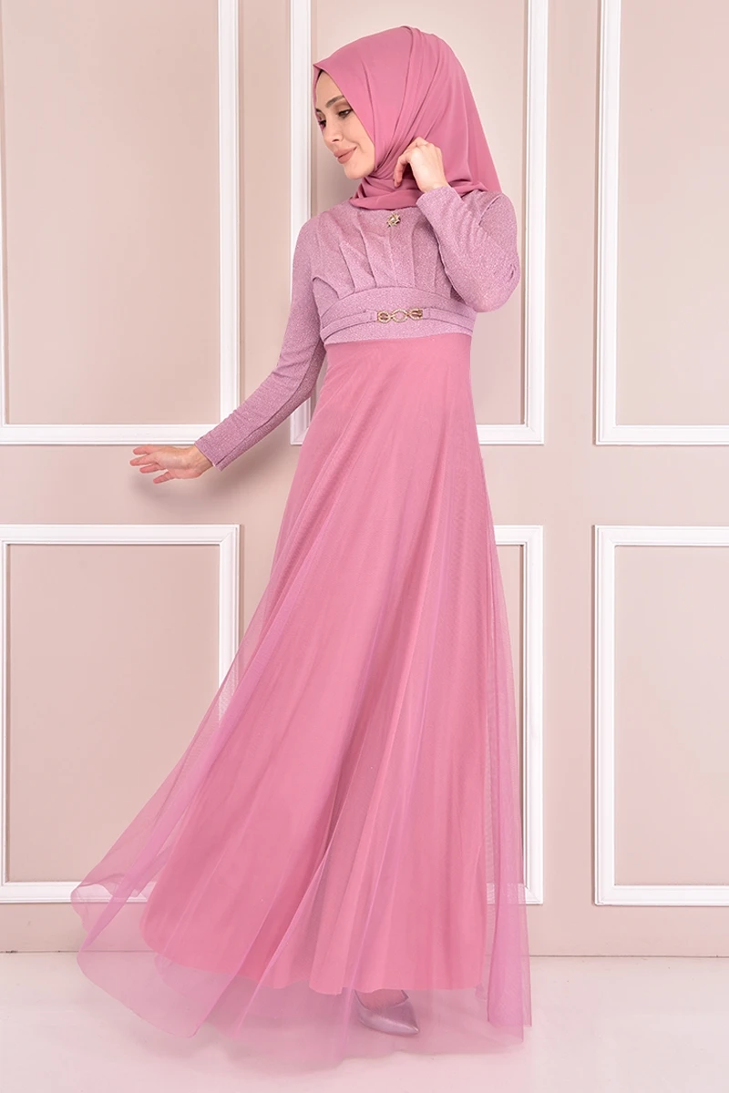Серебристое платье Lila, мусульманский женский наряд, сшитый женский наряд, Abaya, платье, Турция, магазин, мусульманский хиджаб, платье EFY12010