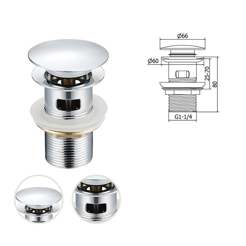 Новый прочный всплывающий сливной слив для ванны из нержавеющей стали сливная