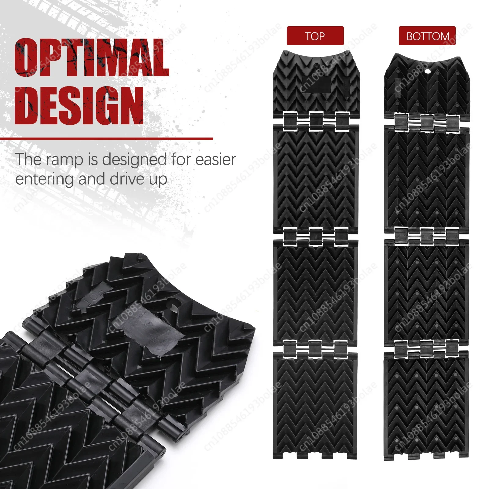 Складные внедорожные 4x4 тяговые доски для экстренных шин со снежным песком