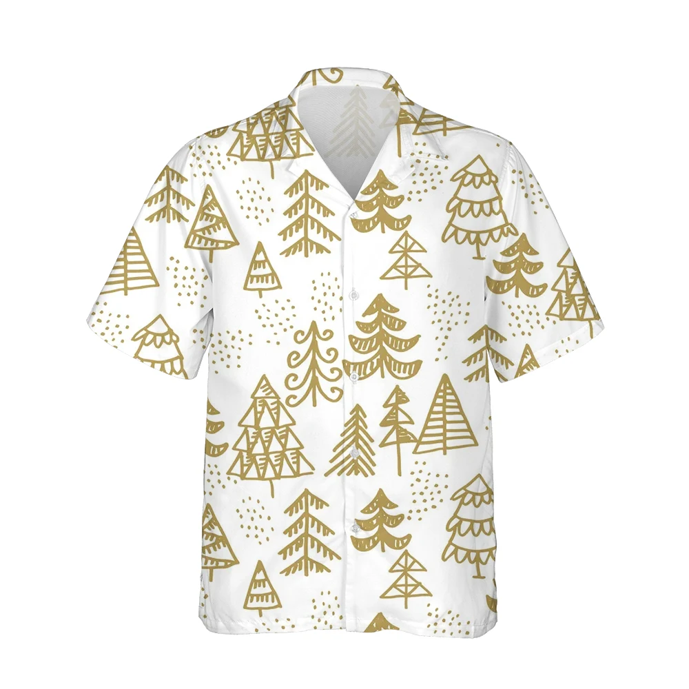 Jumeast 3d Harajuku Tree Plants Printed Mens Hawaiian Shirt Short Sleeve Vintage Clothes Fashion Shirts for Men Loose Streetwear