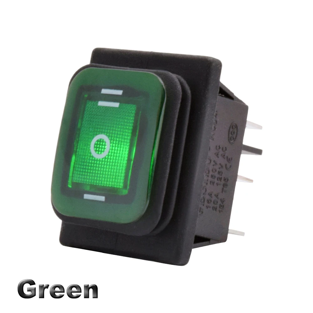 

YIDI Водонепроницаемый кулисный переключатель KCD4-203 красный зеленый синий 16A 220V