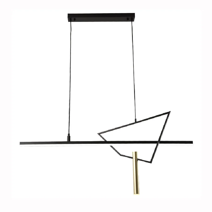 

Nordic Style Minimalism Chandelier Modern Suspension Dimmable LED Black Hanging Lamp Dining Table Home Decor Home Appliance