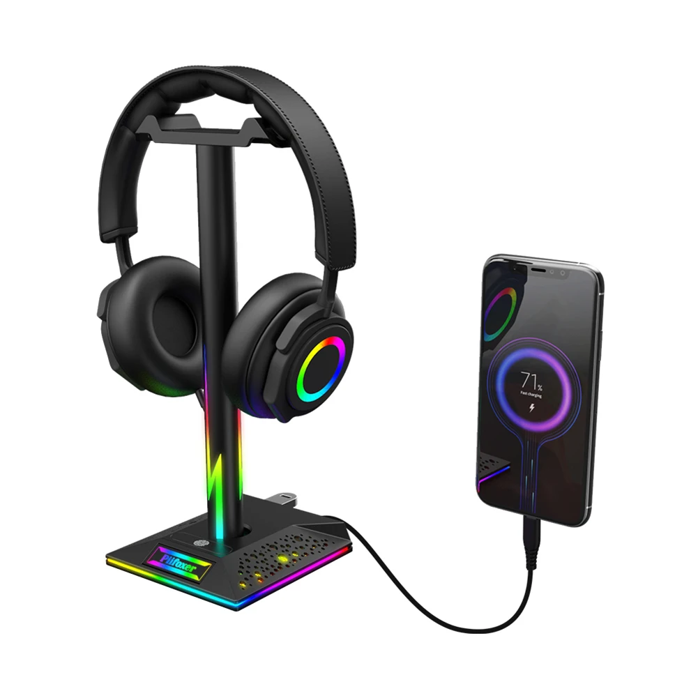 

Игровой держатель для наушников с двумя USB-портами