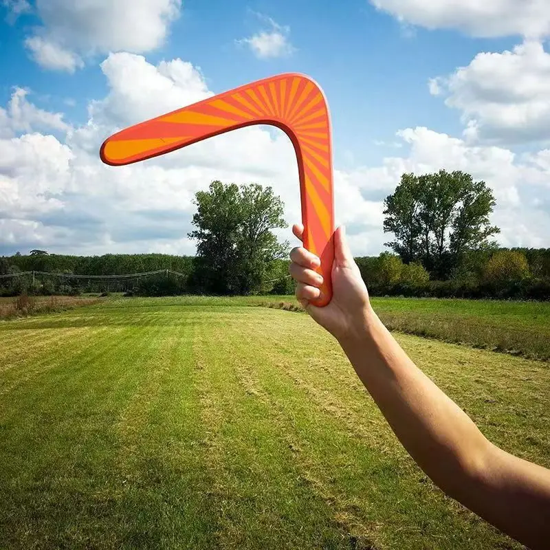 

V-shaped Ruler Wooden Boomerang Outdoor Beach Wooden Boomerang Toy Gift Creative Flying Saucer Toy for Adults and Children