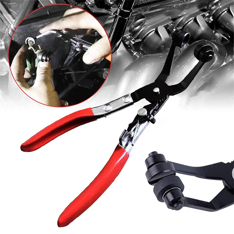 

45° Hose Clamp Pliers Automobile Water Pipe Pliers Angled Swivel Jaw Locking Car Pipe Hose Clamp Pliers Fuel Coolant Clip