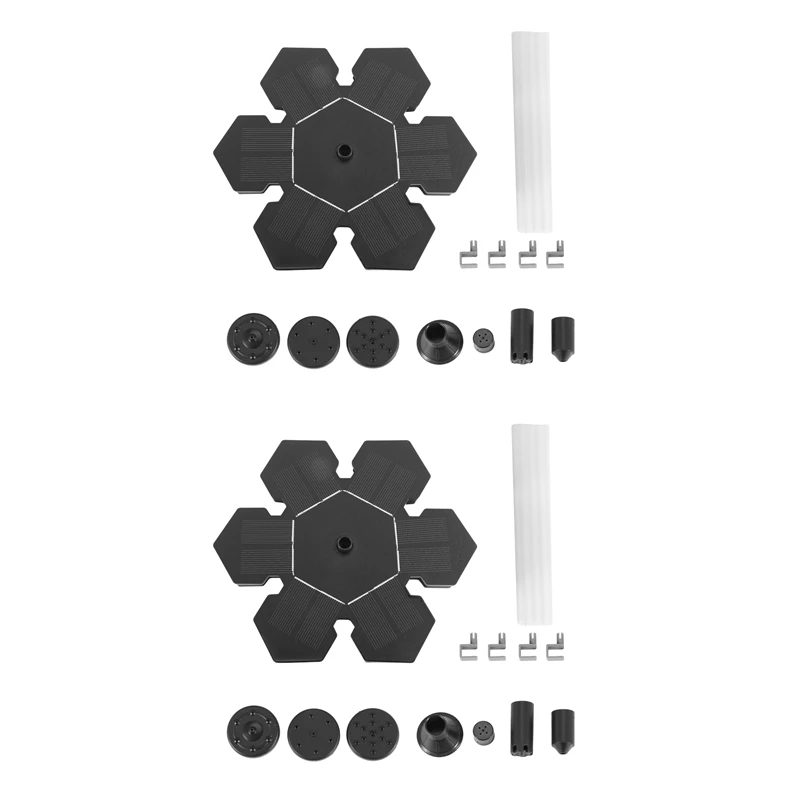 Акция! Солнечный фонтанный насос 2 шт. питание от солнечной батареи лампа-насос