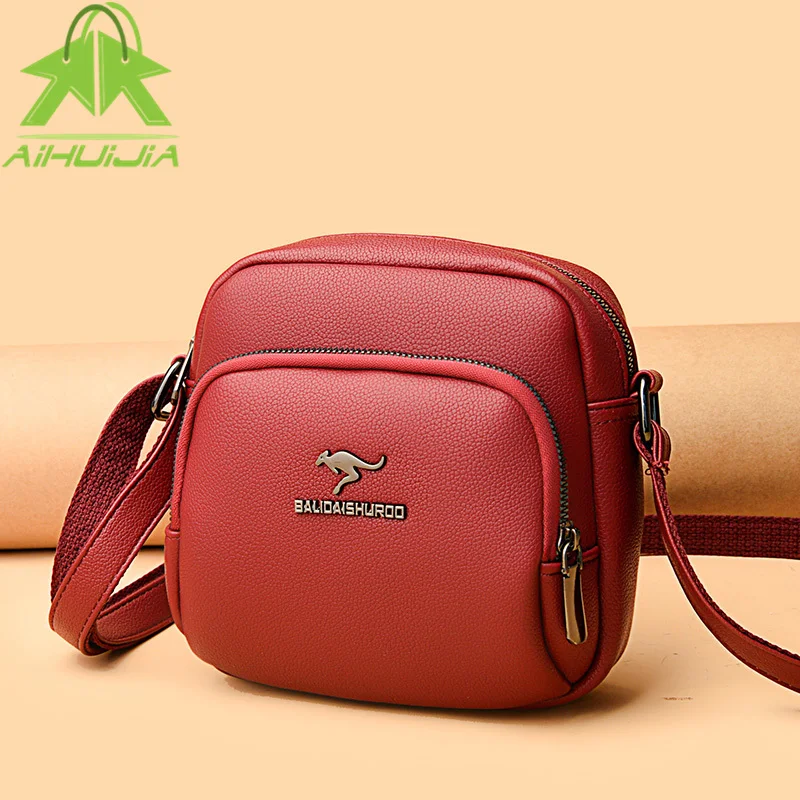 

Fashion Solid Color Crossbody Bag for Women High Quality Soft Pu Leather Shoulder Bags 2022 New Luxury Designer Wild Handbag