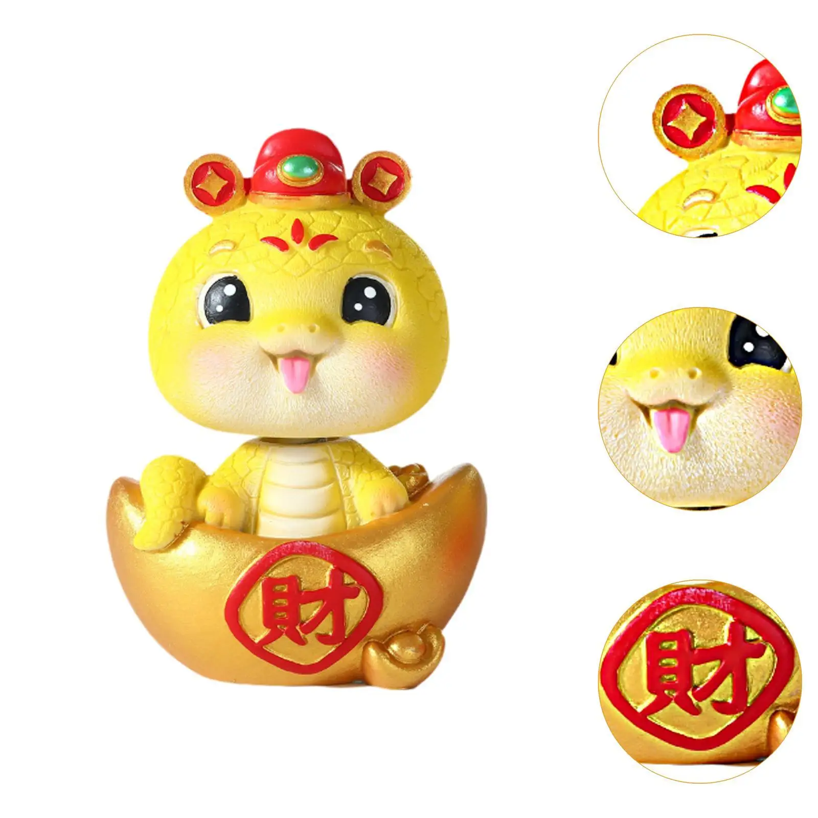 Статуя животного офисная трясущаяся голова змея украшение на приборную панель