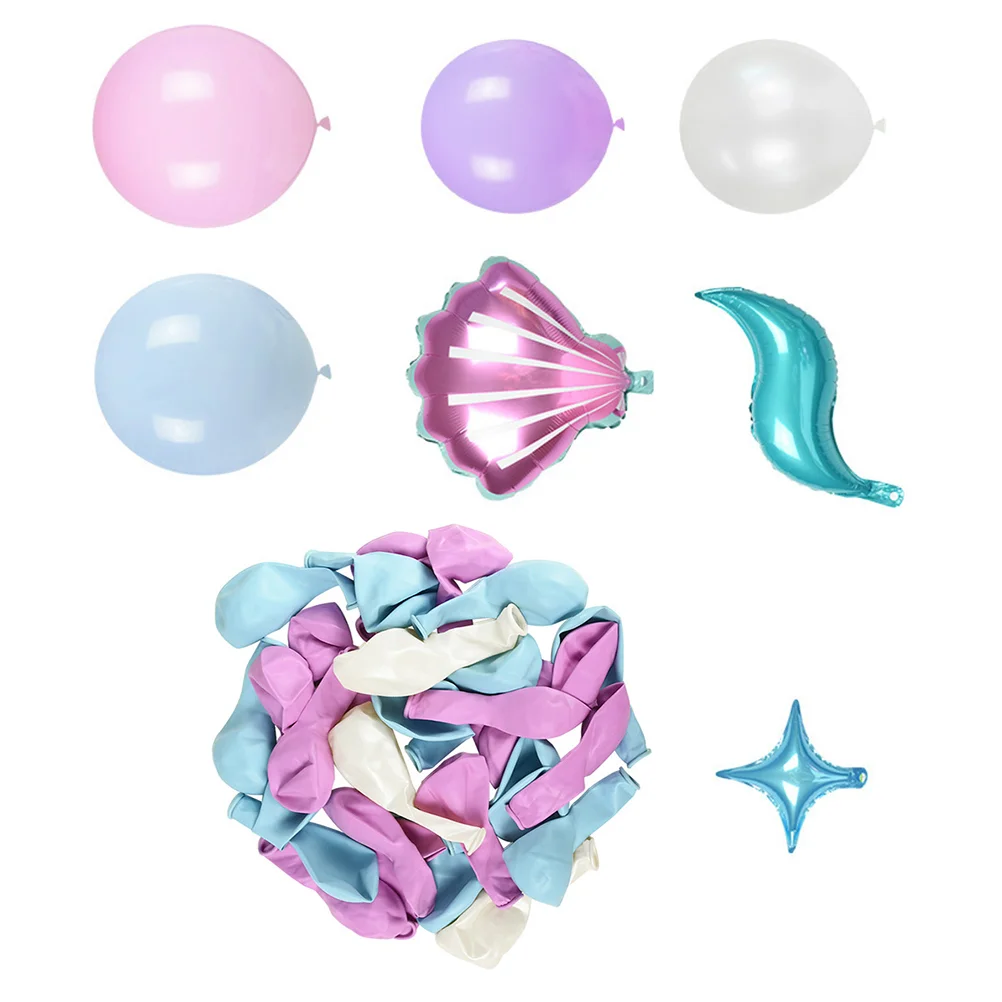 

Mermaid Party Balloons Birthday Balloon Decor Tail Theme Little Decorations The Favor Seafilm Aluminum