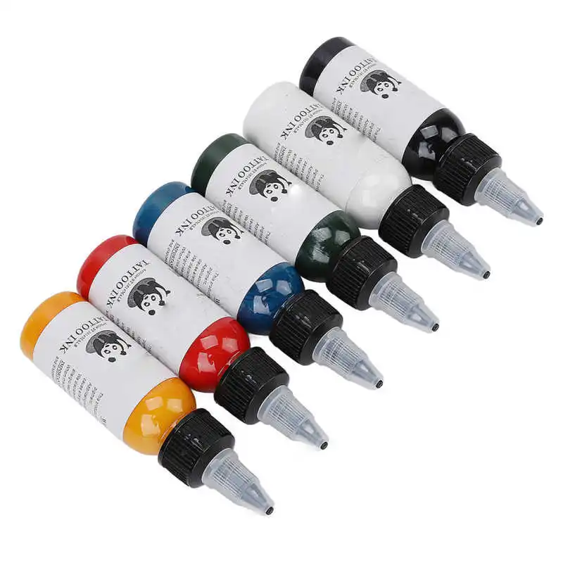 

Tattoo Inks Safe Ingredients Delicate Texture Tattoo Pigment Set Beautiful Good Sealing Accurate Proportion for Human Tattoo