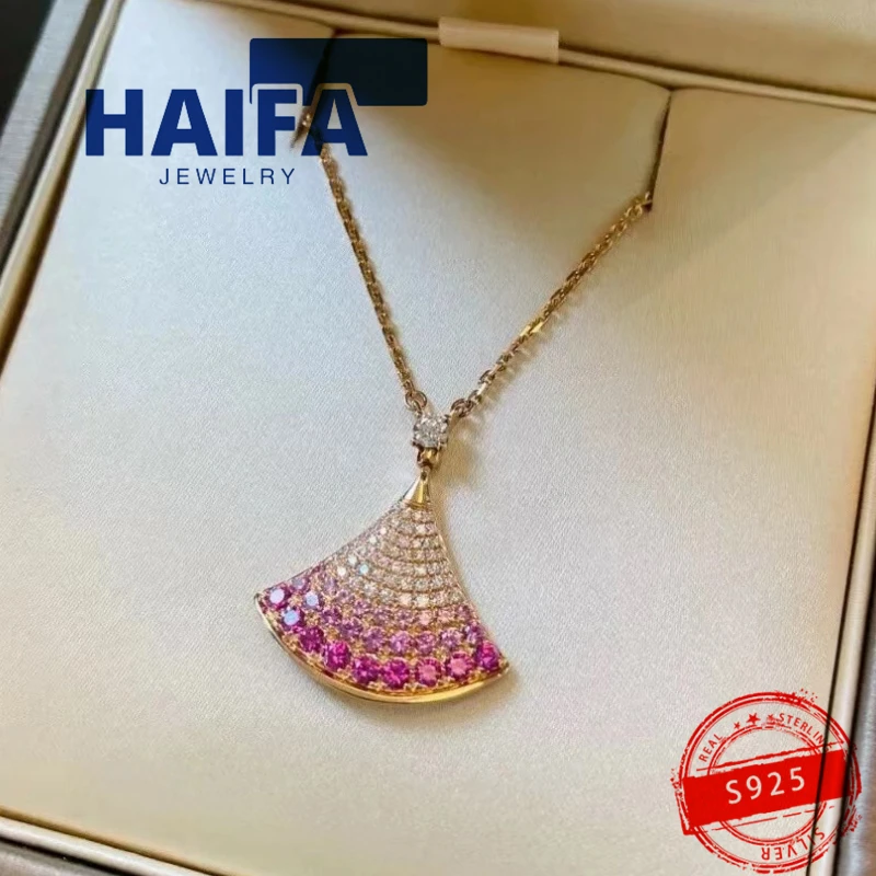 

Hot selling European and American s925silver simple design party fashion Couple anime gift Luxury Jewelry necklace for women