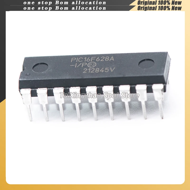 

10PCS/LOT 100% New Original PIC16F628A-I/P PIC16F62 IC16F628A DIP-18