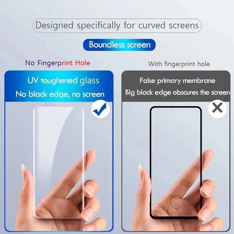 UV Tempered Glass for Samsung Galaxy S23 S21 S22 S20 Ultra S8 S9 S10 Plus FE Screen Protectors for Samsung Note 8 9 10 20 Plus