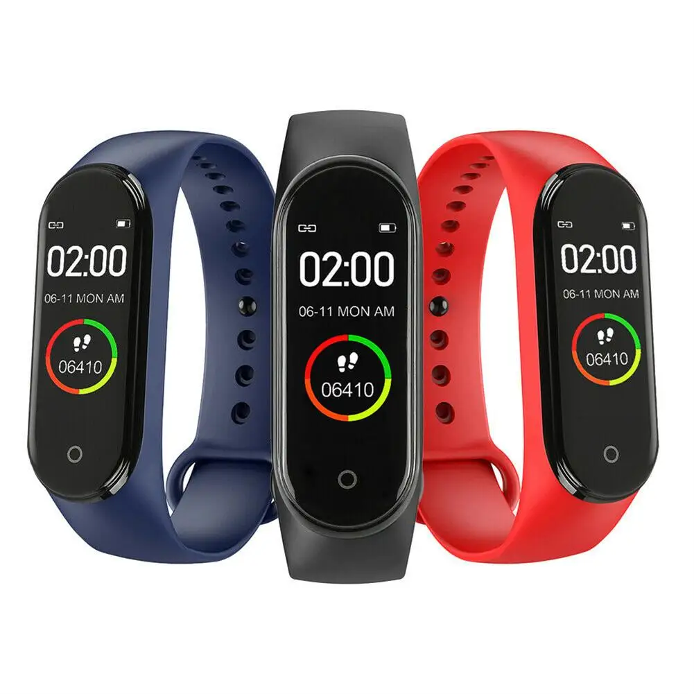 

Men Women M4 Smart Digital Watch Heart Rate Monitoring Calorie Counter Running Pedometer Fitness Tracker Bracelet
